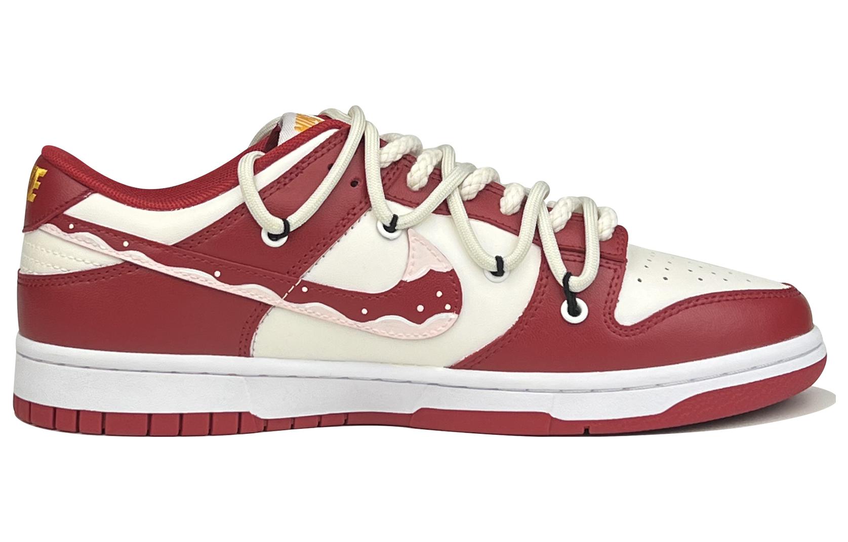 Lookbook [Kasut Custom] Nike Dunk Low Retro 'Arnab Salji Merah Putih' DD1391-602(TeamD-男款雪地小兔)