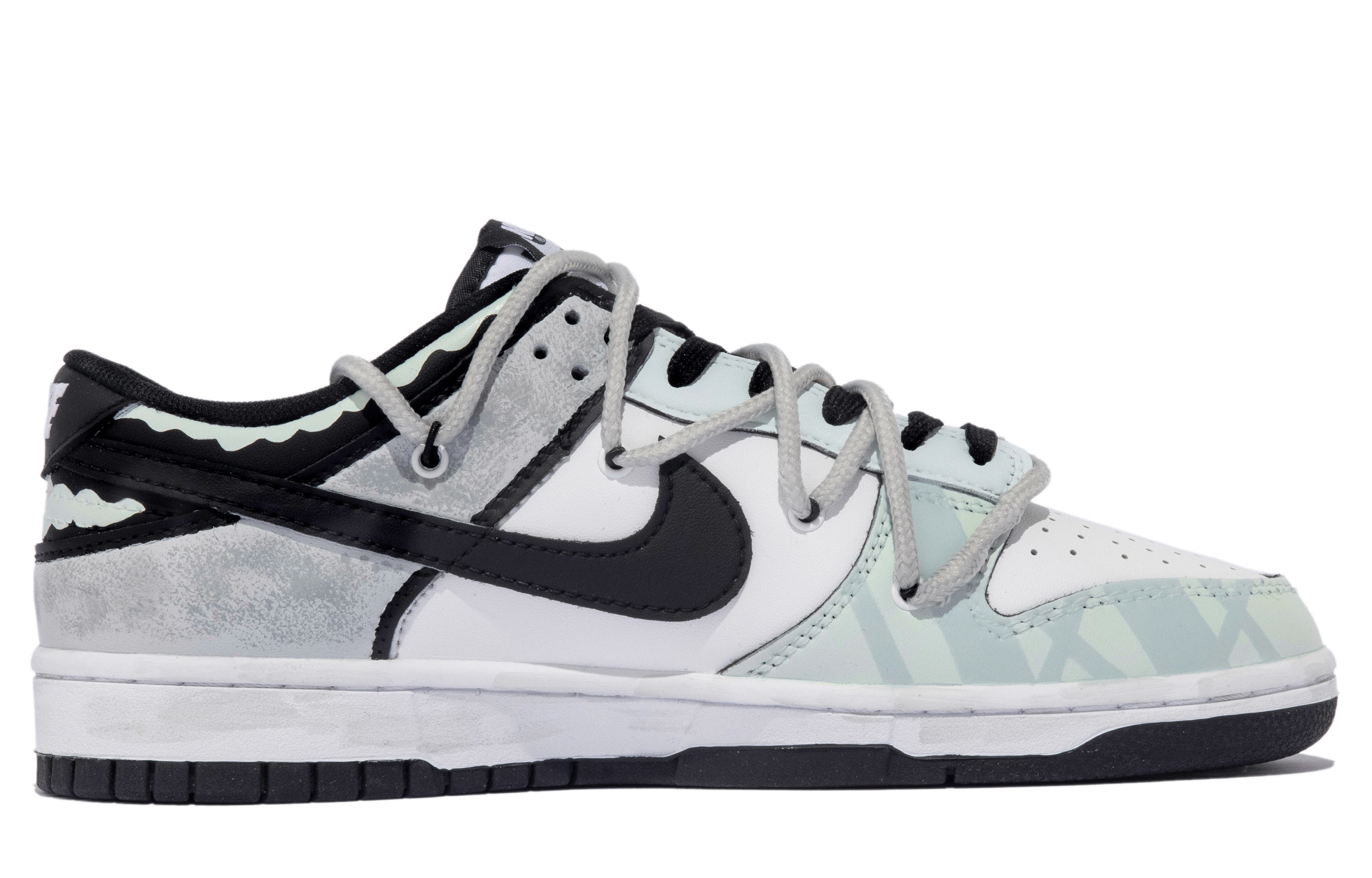 Order ナイキ ダンク レトロ "南洋グラフィティ" (カスタム) DD1391-100(TeamM-男款南洋往事xhzz)