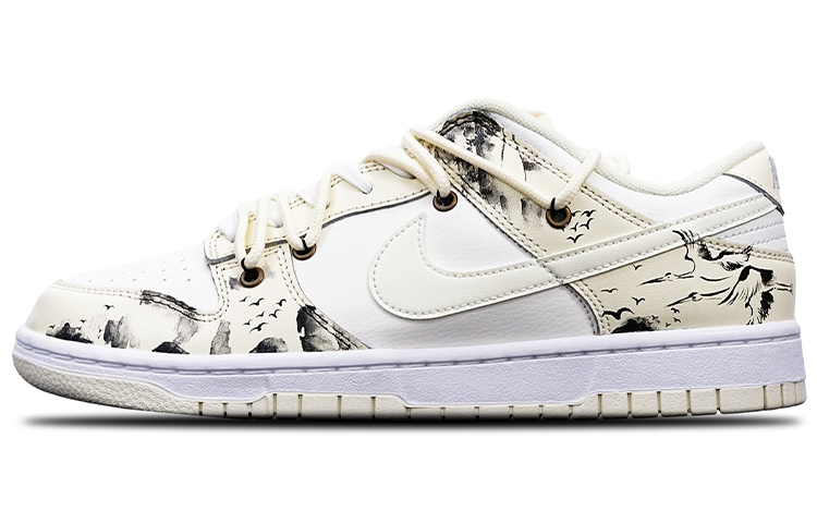 Buy [Nike Kasut] Nike Dunk Low Retro 'Splash Ink Crane Coconut Milk' DJ6188-100(TeamT-椰奶大仙鹤S-BOX)