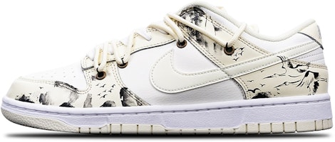 【定制球鞋】Nike Dunk Low Retro "Coconut Milk" 椰奶 國潮 中國風 潑墨大仙鶴 Vibe 限量特殊鞋盒 低幫 板鞋 男款 米白黑 Buy 【定制球鞋】Nike Dunk Low Retro "Coconut Milk" 椰奶 國潮 中國風 潑墨大仙鶴 Vibe 限量特殊鞋盒 低幫 板鞋 男款 米白黑
