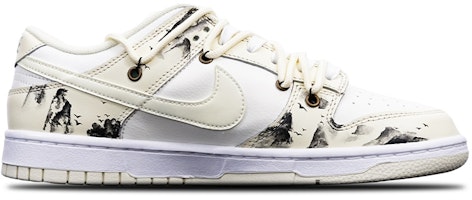 【定制球鞋】Nike Dunk Low Retro "Coconut Milk" 椰奶 國潮 中國風 潑墨大仙鶴 Vibe 限量特殊鞋盒 低幫 板鞋 男款 米白黑 Order 【定制球鞋】Nike Dunk Low Retro "Coconut Milk" 椰奶 國潮 中國風 潑墨大仙鶴 Vibe 限量特殊鞋盒 低幫 板鞋 男款 米白黑