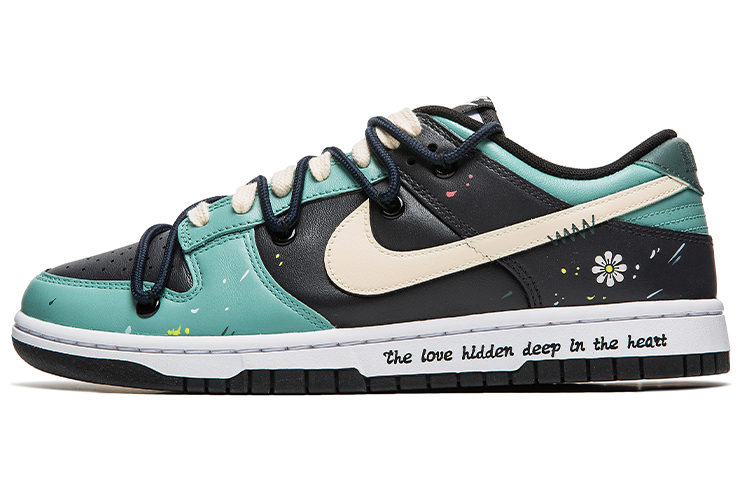 Buy 나이키 덩크 로우 레트로 '스플래터 데이지 블랙 그린' (커스텀) DD1391-100(TeamB-白菊解构Y-BOX)