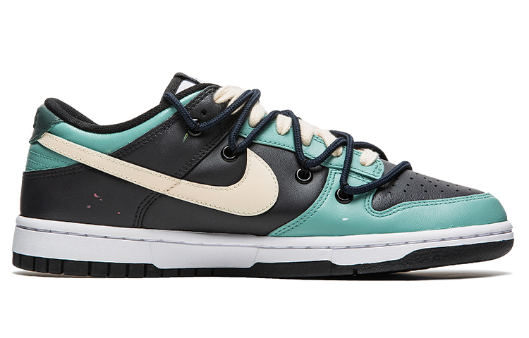 Order 나이키 덩크 로우 레트로 '스플래터 데이지 블랙 그린' (커스텀) DD1391-100(TeamB-白菊解构Y-BOX)