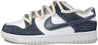 Buy 【定制球鞋】Nike Dunk Low Retro 戶外出行 潑墨牛仔 美式街頭 低幫 板鞋 男款 藏青藍