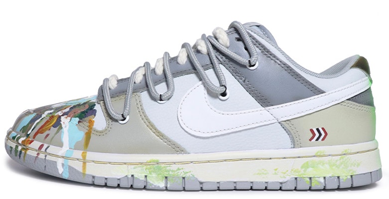 나이키 덩크 로우 레트로 '스플래터 디스트레스드 그레이 화이트' (커스텀) DJ6188-001(Team伍-男款做旧泼墨灰白) Buy 나이키 덩크 로우 레트로 '스플래터 디스트레스드 그레이 화이트' (커스텀) DJ6188-001(Team伍-男款做旧泼墨灰白)