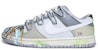 나이키 덩크 로우 레트로 '스플래터 디스트레스드 그레이 화이트' (커스텀) DJ6188-001(Team伍-男款做旧泼墨灰白)