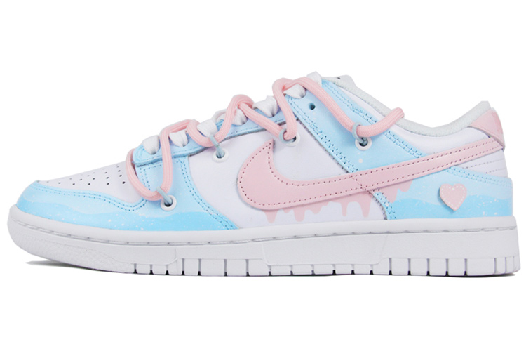 [Custom Shoes] Nike Dunk Low Retro 'Splatter Paint Pink Blue'