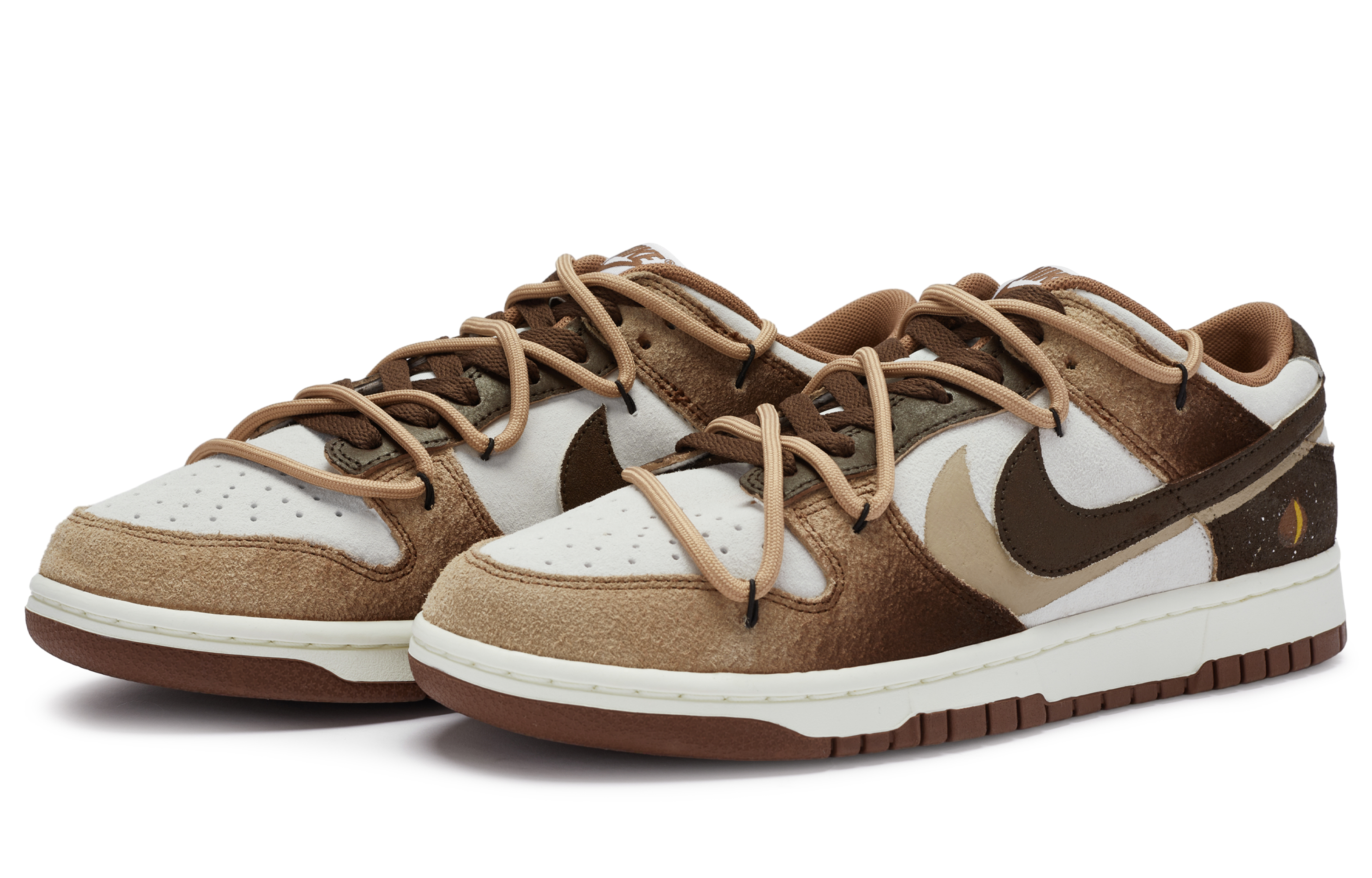 Lookbook 【定制鞋】耐克Dunk Low复古‘糖栗渐变解构’ DD1390-100-486612