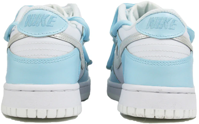 【定制球鞋】 Nike Dunk Low Retro 噴繪 夏日清新簡約風 情侶 愛心 解構鞋帶 休閒 低幫 板鞋 男款 白藍銀 Shop 【定制球鞋】 Nike Dunk Low Retro 噴繪 夏日清新簡約風 情侶 愛心 解構鞋帶 休閒 低幫 板鞋 男款 白藍銀