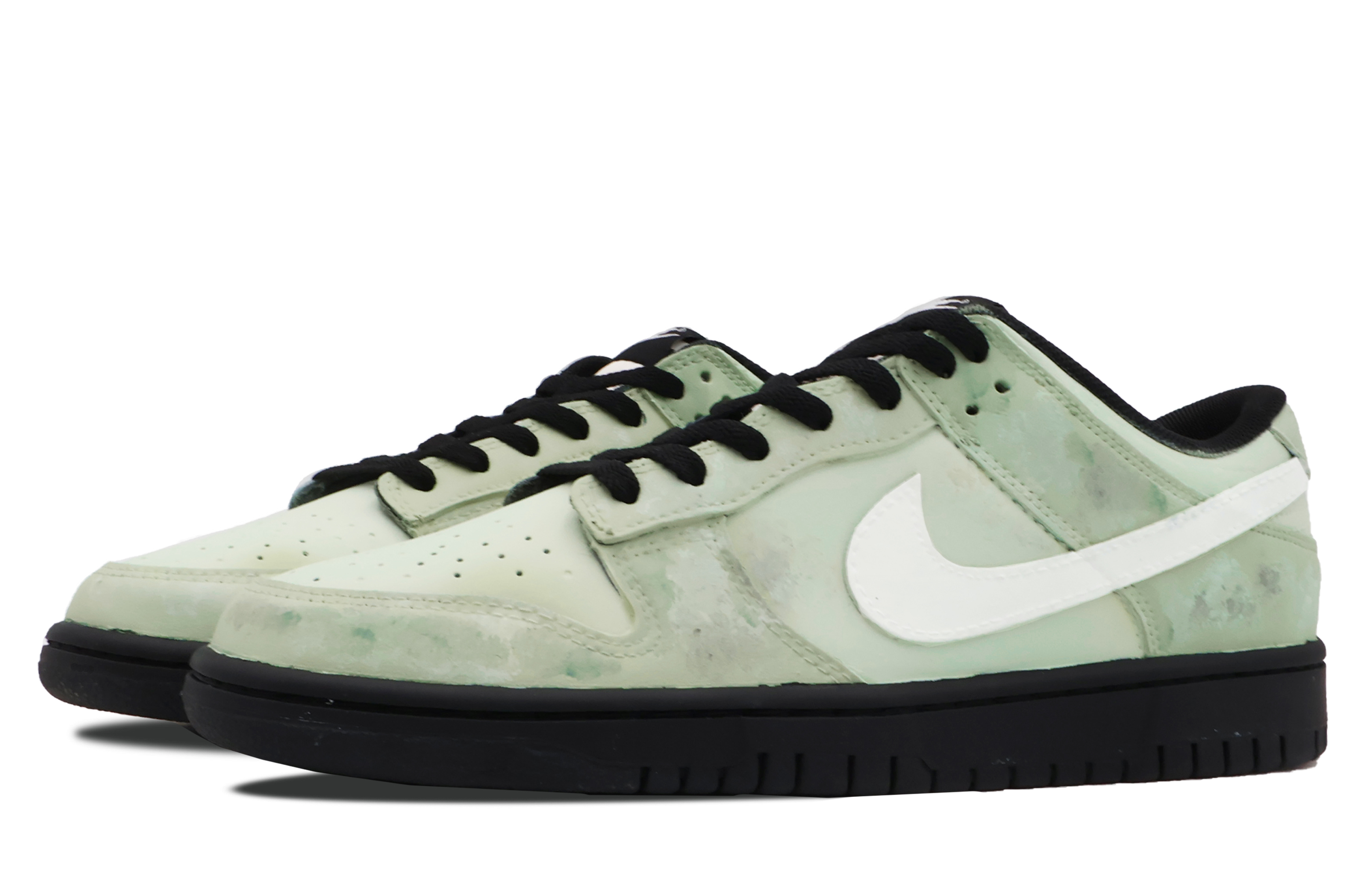 Lookbook 나이키 덩크 로우 레트로 '썸머 그린' (커스텀) DD1391-100(Team53-椿蔗男款)