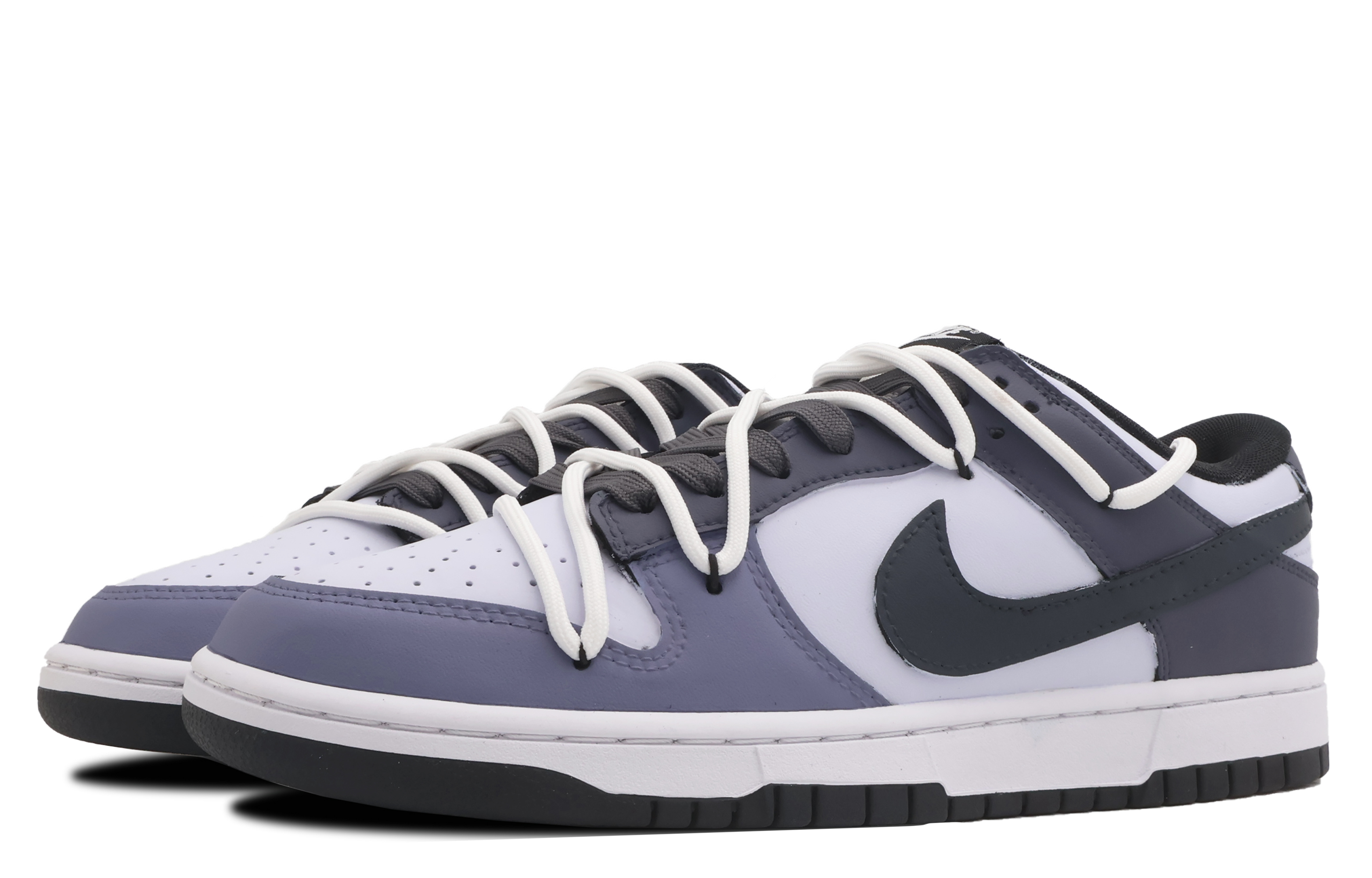 Lookbook ナイキダンクロー レトロ 'サマーバイブス - オーシャンマッドパープル' カスタムシューズ CW1590-100(Team53-女款海泥)