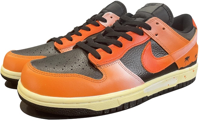 【定製球鞋】Nike Dunk Low Retro 日落沙灘 復古黑橘 扣碎 棕櫚樹 漸變 日落配色 手繪塗鴉 低幫 板鞋 男款 橘黑 Lookbook 【定製球鞋】Nike Dunk Low Retro 日落沙灘 復古黑橘 扣碎 棕櫚樹 漸變 日落配色 手繪塗鴉 低幫 板鞋 男款 橘黑