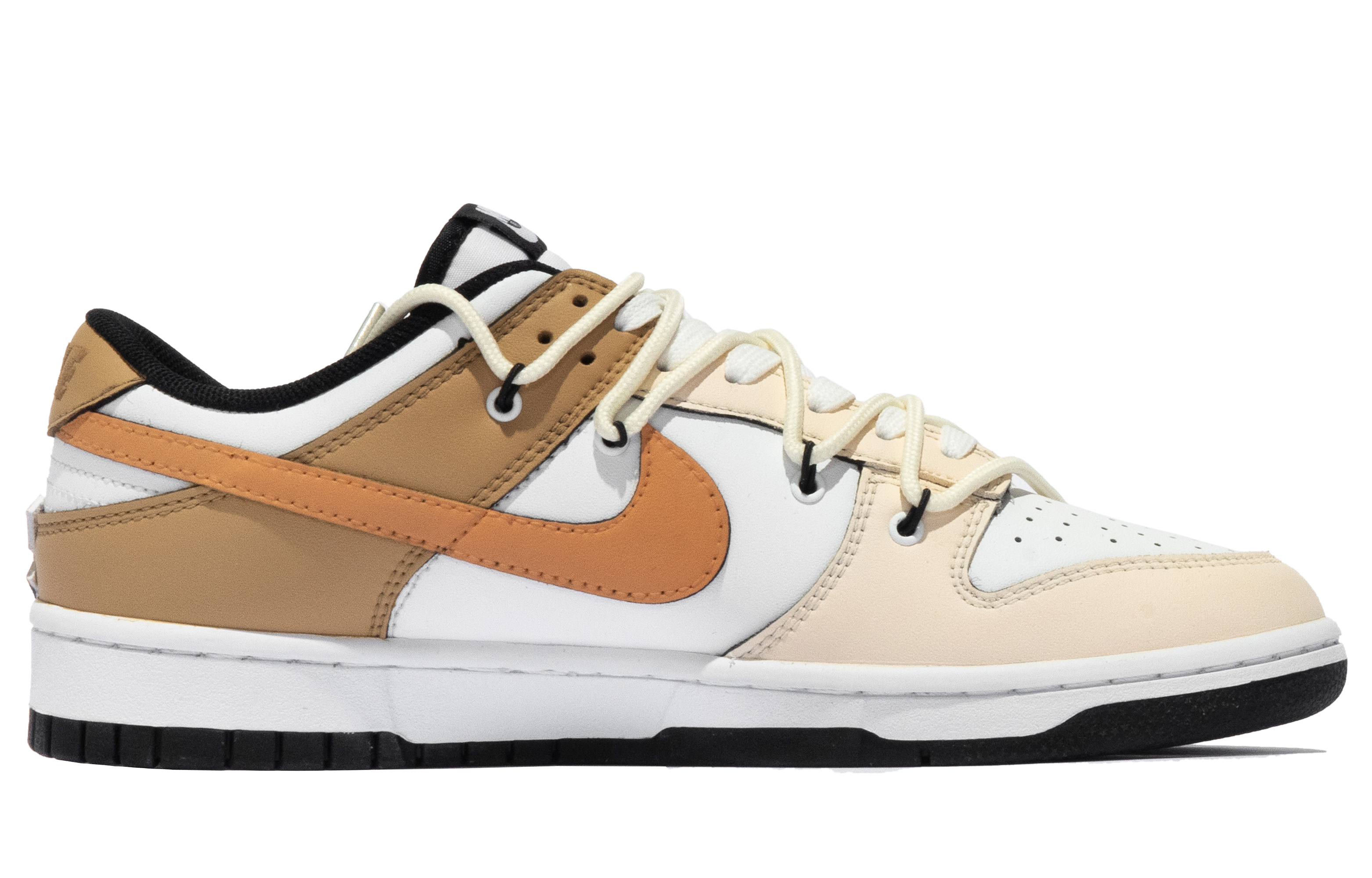 Order 【訂製球鞋】Nike Dunk 低筒復古 落日特調 塗鴉 簡約 低筒 滑板鞋 男款 黑橙白