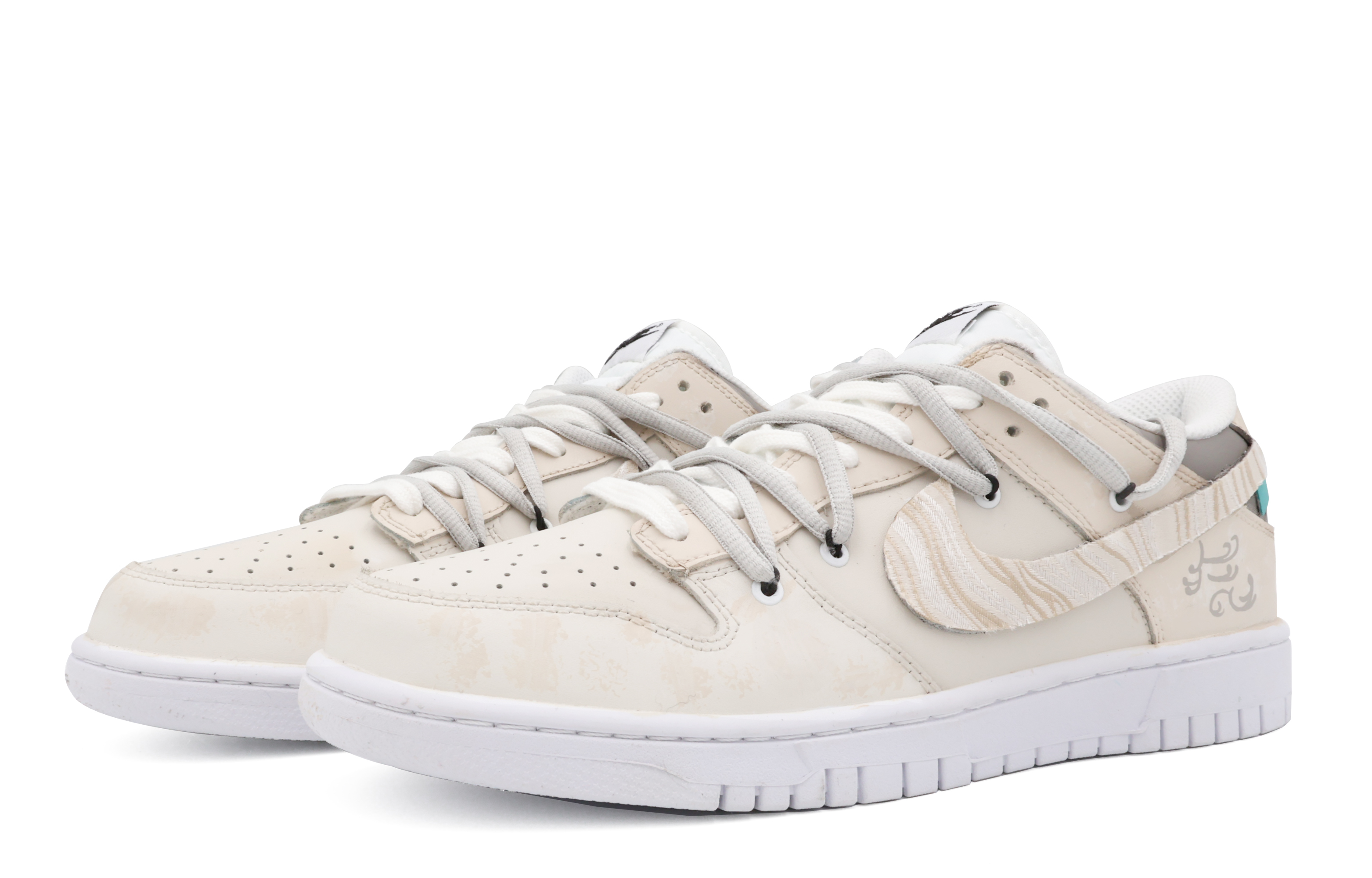 Lookbook [Zapatillas Personalizadas] Nike Dunk Low Retro 'Puesta de Sol' DJ6188-101(Team53-男款落日圆S-BOX)