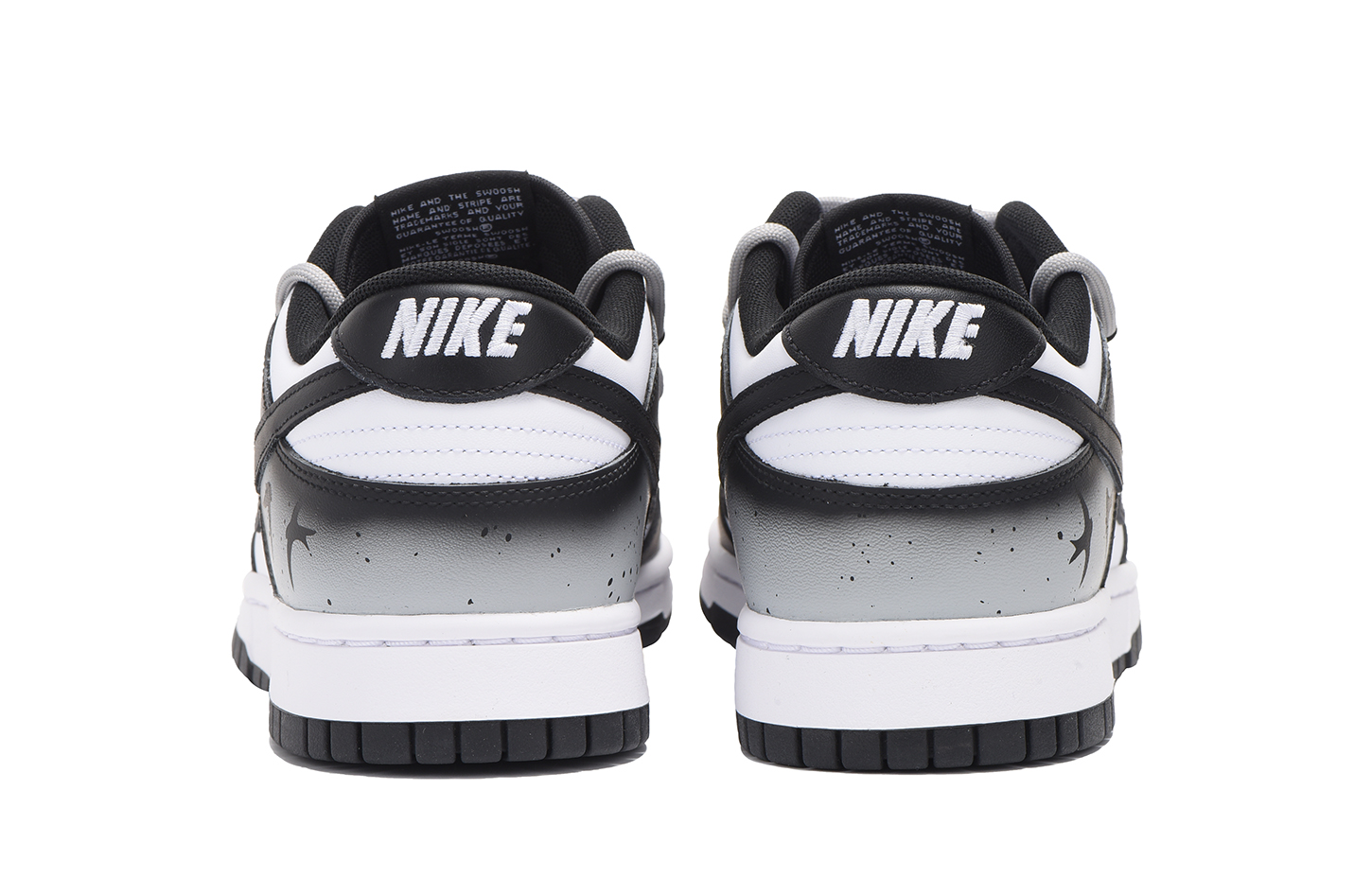 Shop 【カスタムシューズ】ナイキ ダンク ロー レトロ 'スワローディコンブラックホワイトグレー' DD1391-100(Team拾伍-男款黑灰燕子)