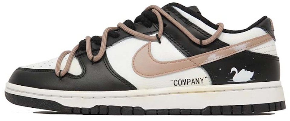 【定制球鞋】Nike Dunk Low Retro 天鵝湖 做舊 解構鞋帶 低幫 板鞋 男款 黑白 Buy 【定制球鞋】Nike Dunk Low Retro 天鵝湖 做舊 解構鞋帶 低幫 板鞋 男款 黑白