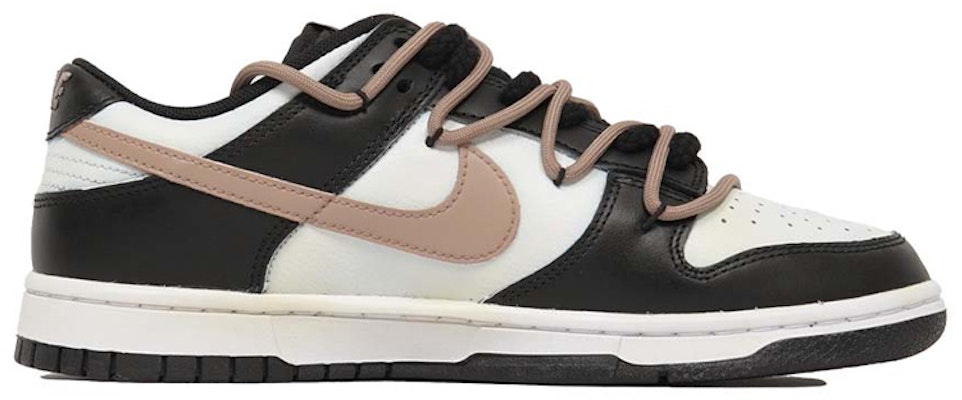 【定制球鞋】Nike Dunk Low Retro 天鵝湖 做舊 解構鞋帶 低幫 板鞋 男款 黑白 Order 【定制球鞋】Nike Dunk Low Retro 天鵝湖 做舊 解構鞋帶 低幫 板鞋 男款 黑白