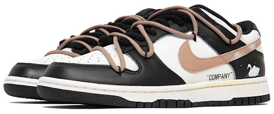 【定制球鞋】Nike Dunk Low Retro 天鵝湖 做舊 解構鞋帶 低幫 板鞋 男款 黑白 Lookbook 【定制球鞋】Nike Dunk Low Retro 天鵝湖 做舊 解構鞋帶 低幫 板鞋 男款 黑白