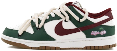 【訂製球鞋】Nike Dunk Low 復古櫻桃 甜蜜情侶 復古打孔 潮流休閒 低筒 板鞋 男女同款 綠色 Buy 【訂製球鞋】Nike Dunk Low 復古櫻桃 甜蜜情侶 復古打孔 潮流休閒 低筒 板鞋 男女同款 綠色
