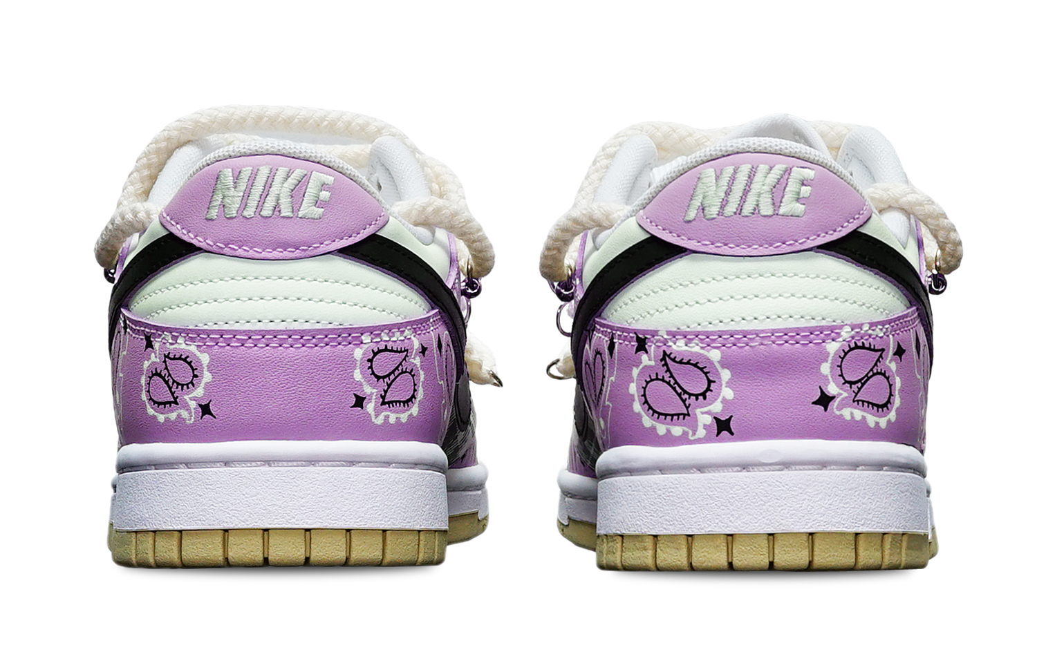 Shop Zapatillas Nike Dunk Low Retro 'Tartan Paisley Púrpura-Rojo-Blanco' DV0833-100(TeamT-腰果花紫红白S-BOX)