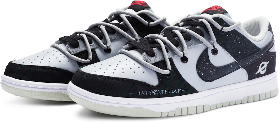 나이키 덩크 로우 레트로 '테크 퓨처 - 블랙 그레이' (커스텀) DV0827-100(TeamR-男款星际黑灰) Lookbook 나이키 덩크 로우 레트로 '테크 퓨처 - 블랙 그레이' (커스텀) DV0827-100(TeamR-男款星际黑灰)