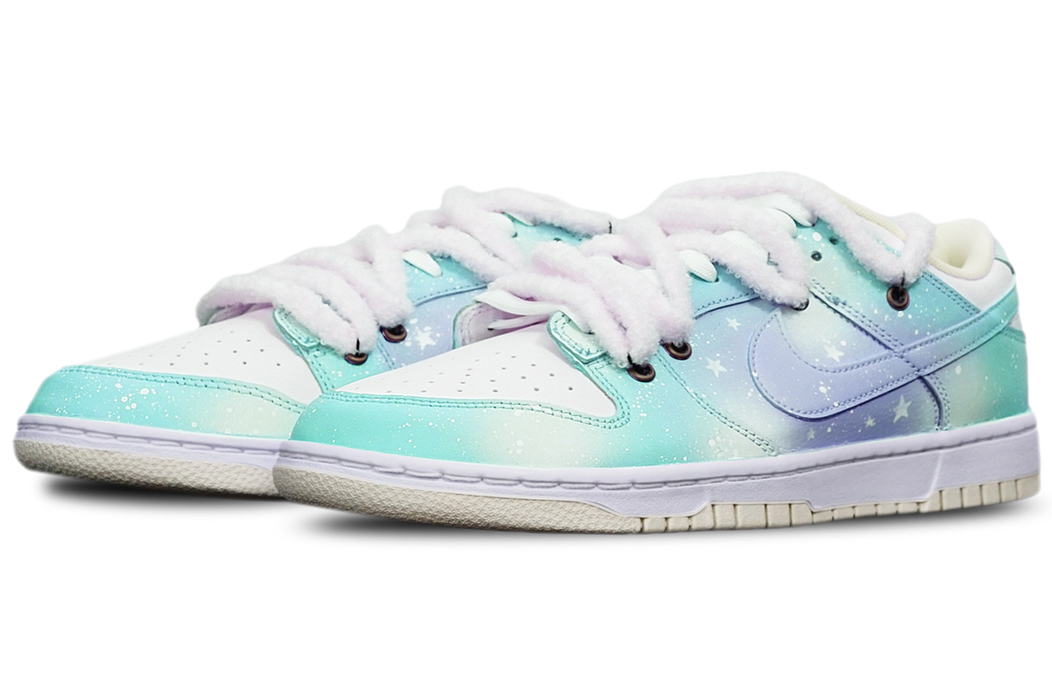 Lookbook 나이키 덩크 로우 레트로 '티파니 마카롱' (커스텀) DJ6188-100(TeamT-融雪蒂芙尼S-BOX)