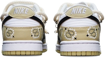 ナイキダンクロー レトロ 'TS ペイズリー ベージュ-ブラック' カスタムシューズ DV0833-100(TeamT-腰果花米白S-BOX) Shop ナイキダンクロー レトロ 'TS ペイズリー ベージュ-ブラック' カスタムシューズ DV0833-100(TeamT-腰果花米白S-BOX)