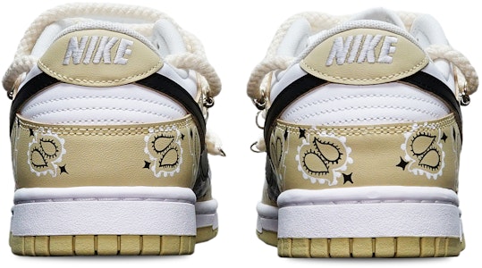 ナイキダンクロー レトロ 'TS ペイズリー ベージュ-ブラック' カスタムシューズ DV0833-100(TeamT-腰果花米白S-BOX) Shop ナイキダンクロー レトロ 'TS ペイズリー ベージュ-ブラック' カスタムシューズ DV0833-100(TeamT-腰果花米白S-BOX)