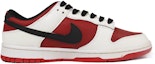 Order 【定制球鞋】 Nike Dunk Low Retro "University Red" CL 反轉白紅 機能Vibe風 氧化刷痕做舊 字母圖標 低幫 板鞋 男款 紅白黑