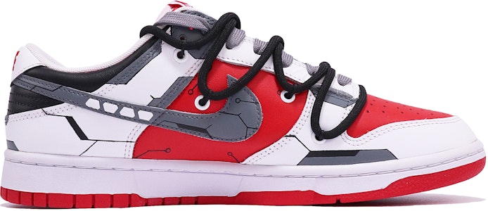 【訂製球鞋】Nike Dunk Low Retro "University Red" 潮男主題 簡約 機甲 潮流 解構雙鞋帶 低幫 板鞋 男款 白紅 Order 【訂製球鞋】Nike Dunk Low Retro "University Red" 潮男主題 簡約 機甲 潮流 解構雙鞋帶 低幫 板鞋 男款 白紅