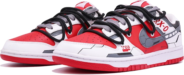 【訂製球鞋】Nike Dunk Low Retro "University Red" 潮男主題 簡約 機甲 潮流 解構雙鞋帶 低幫 板鞋 男款 白紅 Lookbook 【訂製球鞋】Nike Dunk Low Retro "University Red" 潮男主題 簡約 機甲 潮流 解構雙鞋帶 低幫 板鞋 男款 白紅