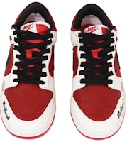 【定制球鞋】 Nike Dunk Low Retro "University Red" CL 反轉白紅 機能Vibe風 氧化刷痕做舊 字母圖標 低幫 板鞋 男款 紅白黑 Shop 【定制球鞋】 Nike Dunk Low Retro "University Red" CL 反轉白紅 機能Vibe風 氧化刷痕做舊 字母圖標 低幫 板鞋 男款 紅白黑