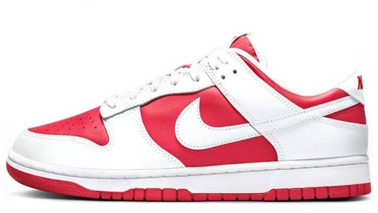 【訂製球鞋】Nike Dunk Low Retro "University Red" 潮男主題 簡約 機甲 潮流 解構雙鞋帶 低幫 板鞋 男款 白紅 1