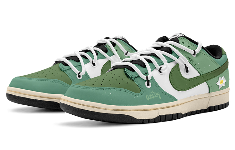 Lookbook ナイキ ダンク レトロ "バレンタイン解体 水仙" (カスタム) DD1391-100(TeamK-绿色光年)