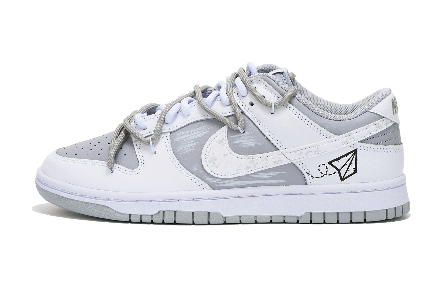 Buy Zapatillas Nike Dunk Low Retro 'Día de San Valentín Avión de Papel Gris' DJ6188-003(Team拾伍-男款灰飞机三)