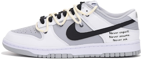 【定製球鞋】Nike Dunk Low Retro 情人節主題 簡約字母 解構 高街 特殊禮盒 低幫 板鞋 男款 灰白 Buy 【定製球鞋】Nike Dunk Low Retro 情人節主題 簡約字母 解構 高街 特殊禮盒 低幫 板鞋 男款 灰白