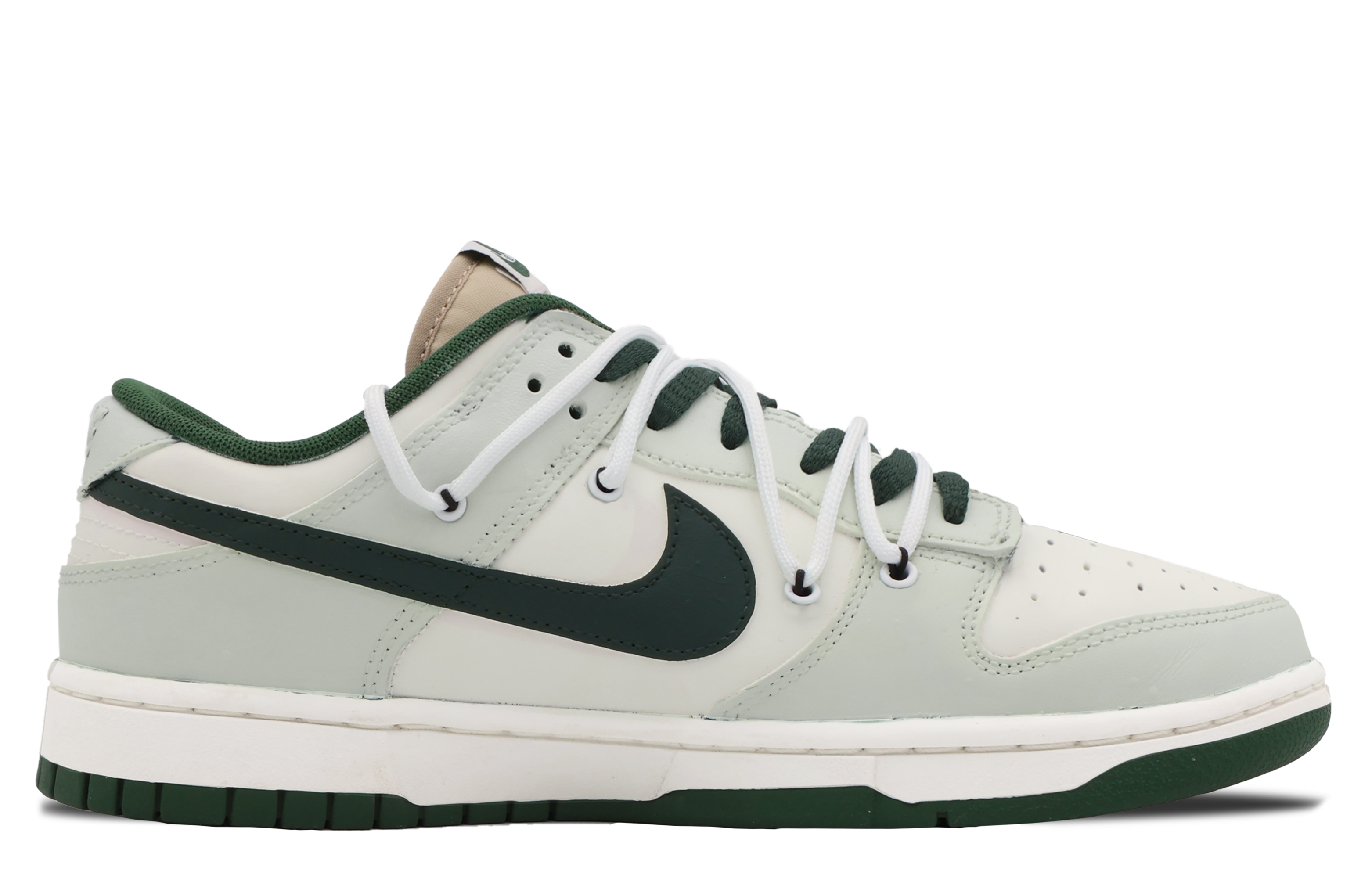 [Custom Shoes] Nike Dunk Low Retro 'Valentine's Day White Green' 圖 2