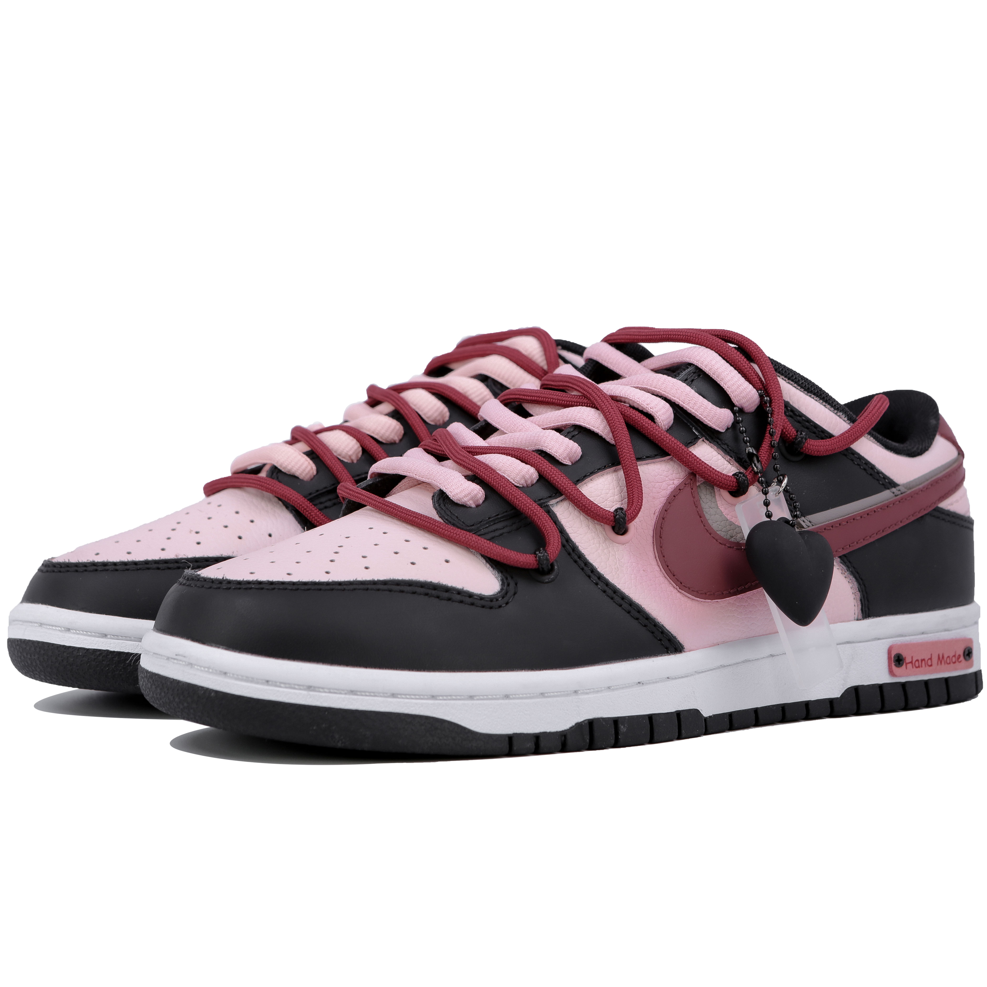 Lookbook Sepatu Nike Dunk Low Retro 'Valentine's Day Hitam-Pink' Edisi Khusus DJ6188-002(Team4-男粉墨腮红)