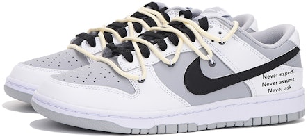 【定製球鞋】Nike Dunk Low Retro 情人節主題 簡約字母 解構 高街 特殊禮盒 低幫 板鞋 男款 灰白 Lookbook 【定製球鞋】Nike Dunk Low Retro 情人節主題 簡約字母 解構 高街 特殊禮盒 低幫 板鞋 男款 灰白