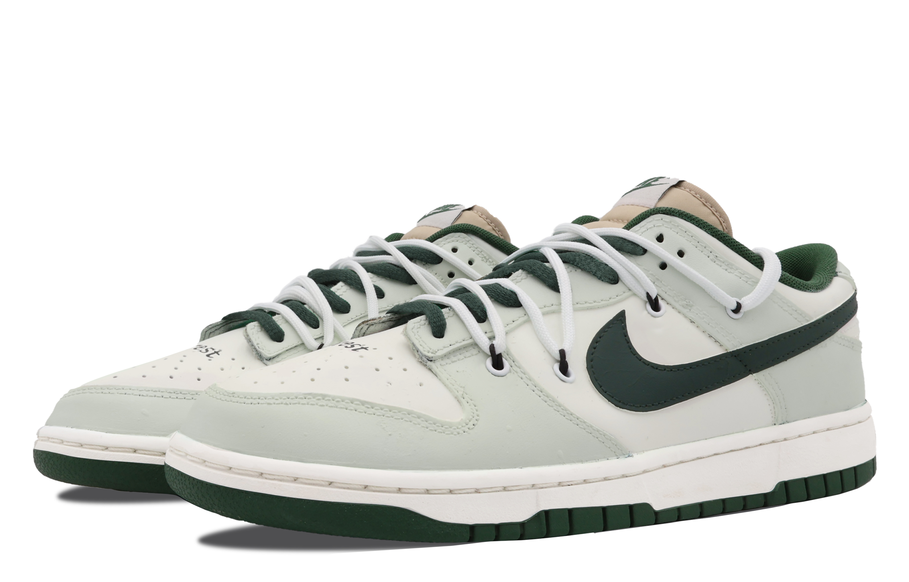 [Custom Shoes] Nike Dunk Low Retro 'Valentine's Day White Green' 圖 3