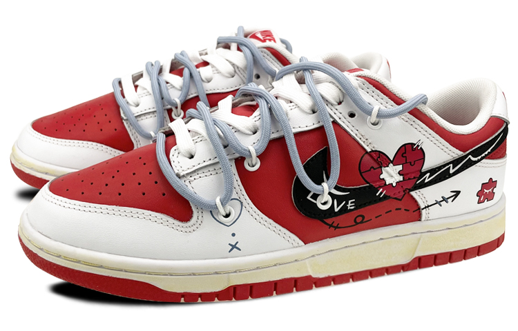 Lookbook ナイキ ダンク レトロ "バレンタインブーケ" (カスタム) DD1391-600(Team叁-男款拼图解构S-BOX)