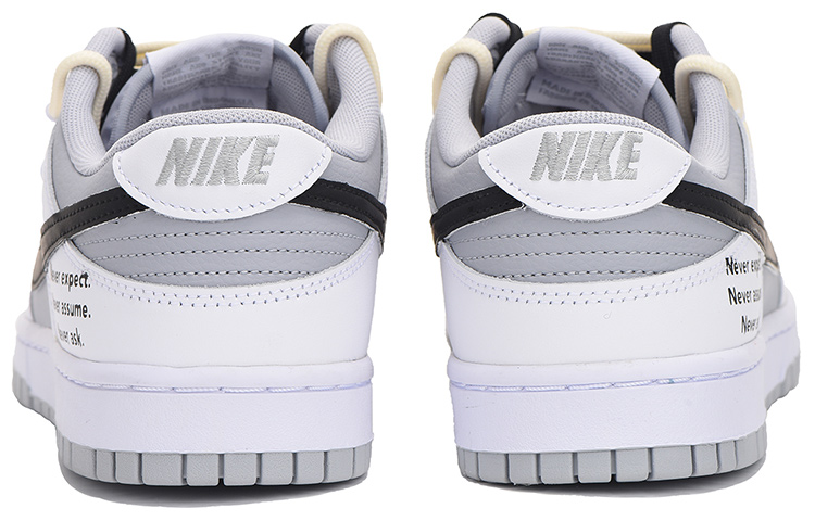 Shop 【定製球鞋】Nike Dunk Low Retro 情人節主題 簡約字母 解構 高街 特殊禮盒 低幫 板鞋 男款 灰白