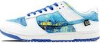 Buy 【定制球鞋】Nike Dunk Low Retro 是在玩鞋 范·古 罗纳河畔的星夜 油畫 做舊 低筒 籃球鞋 男款 白藍
