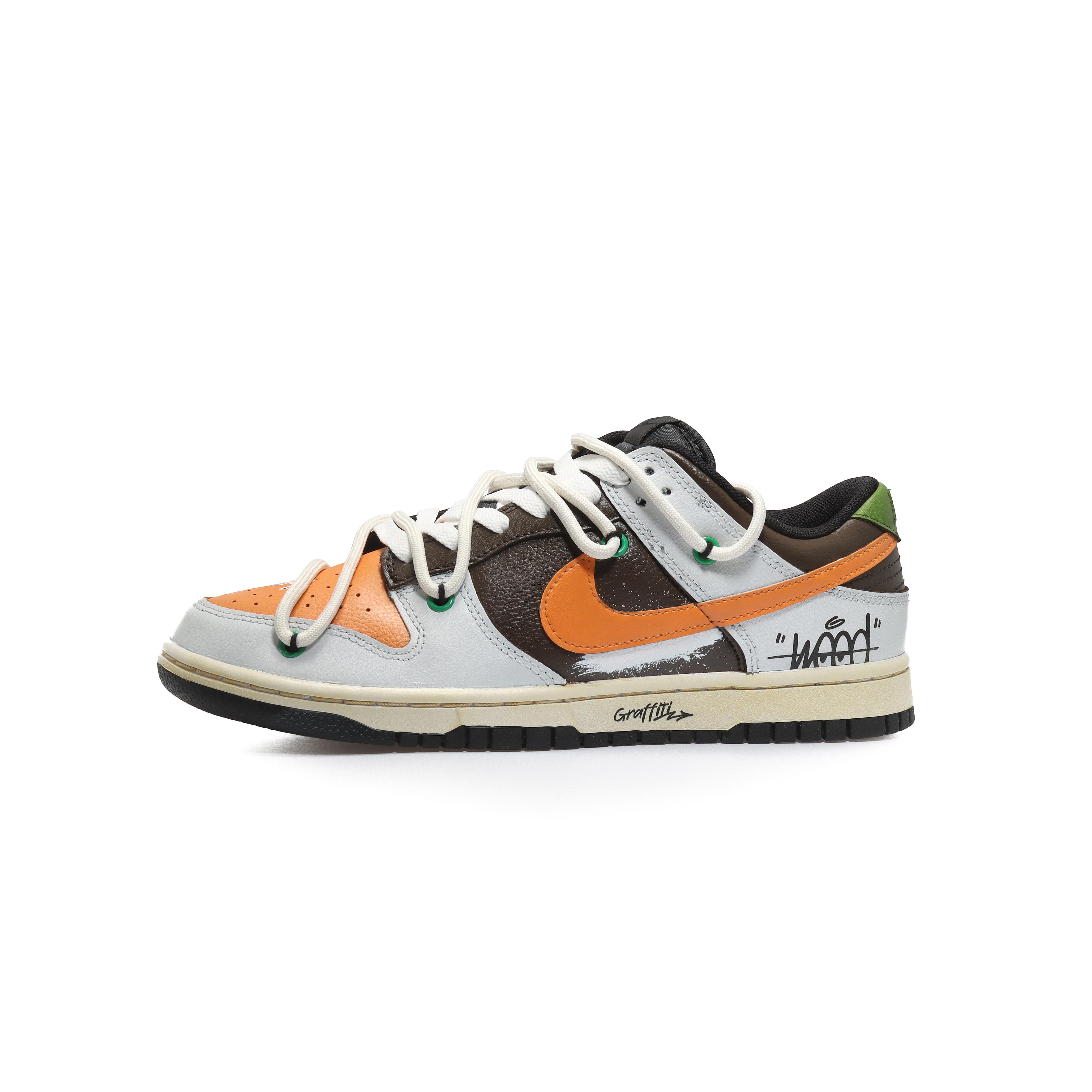 Buy [Sepatu Custom] Nike Dunk Low Retro 'Vintage Graffiti' DJ6188-002(Team10-男款复古涂鸦米咖)