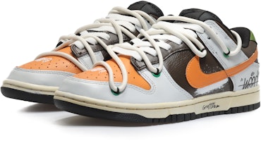 【定制鞋】耐克Dunk Low复古'涂鸦经典' DJ6188-002(Team10-男款复古涂鸦米咖) Lookbook 【定制鞋】耐克Dunk Low复古'涂鸦经典' DJ6188-002(Team10-男款复古涂鸦米咖)