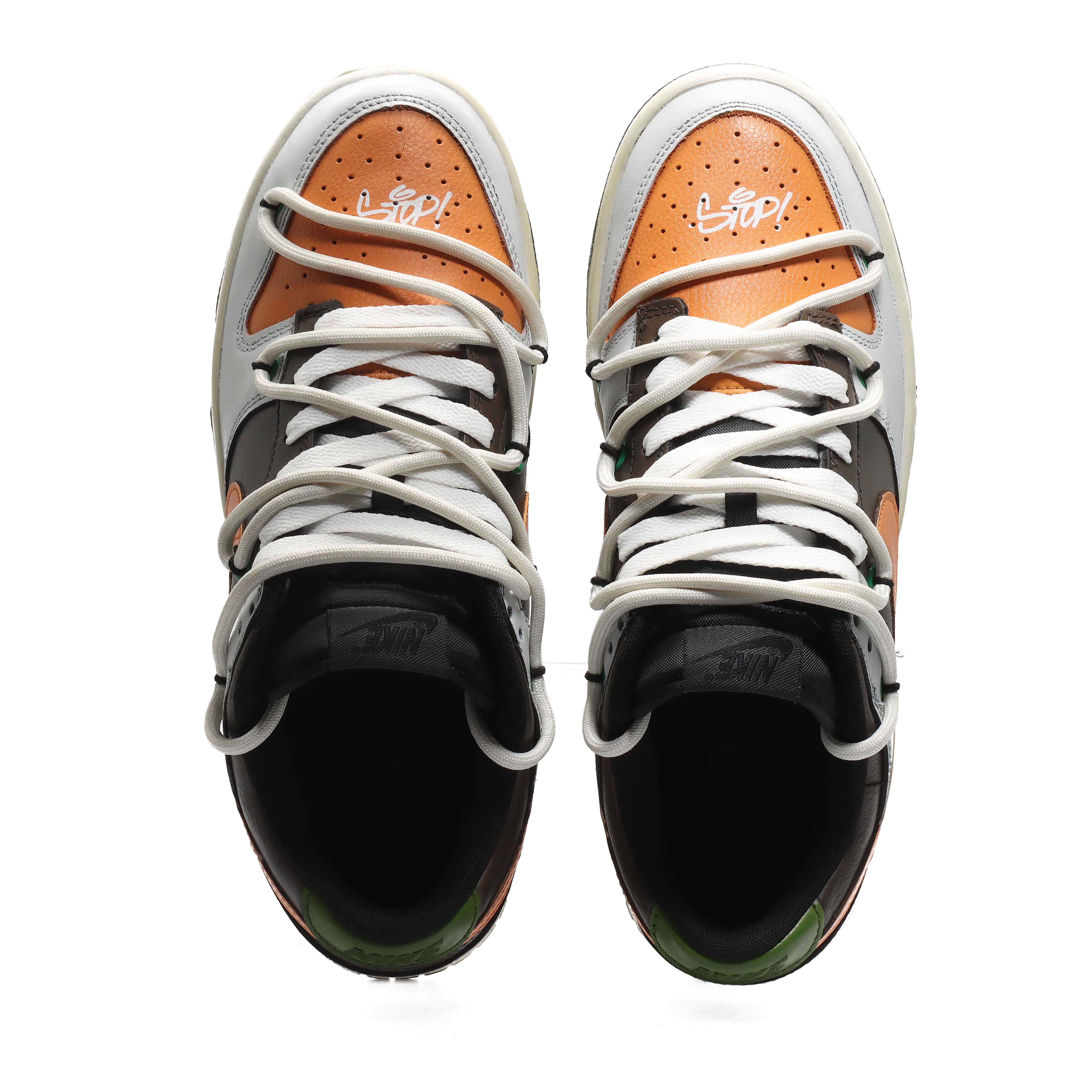 Shop [Sepatu Custom] Nike Dunk Low Retro 'Vintage Graffiti' DJ6188-002(Team10-男款复古涂鸦米咖)