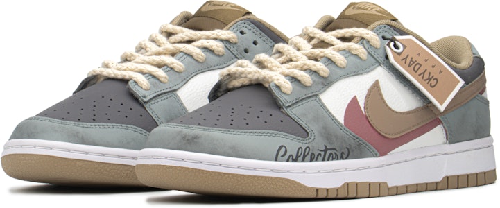 【訂製球鞋】Nike Dunk Low Retro 減齡穿搭 收藏家 解構鞋帶 禮盒 低幫 板鞋 男款 復古綠 Lookbook 【訂製球鞋】Nike Dunk Low Retro 減齡穿搭 收藏家 解構鞋帶 禮盒 低幫 板鞋 男款 復古綠