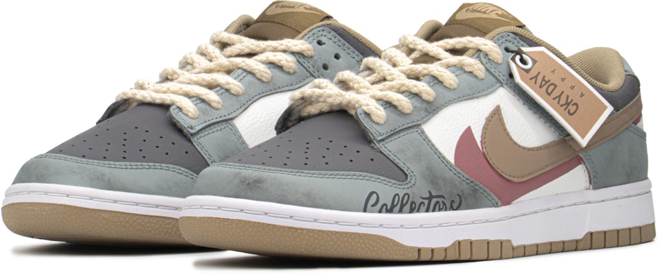 【訂製球鞋】Nike Dunk Low Retro 減齡穿搭 收藏家 解構鞋帶 禮盒 低幫 板鞋 男款 復古綠 Lookbook 【訂製球鞋】Nike Dunk Low Retro 減齡穿搭 收藏家 解構鞋帶 禮盒 低幫 板鞋 男款 復古綠