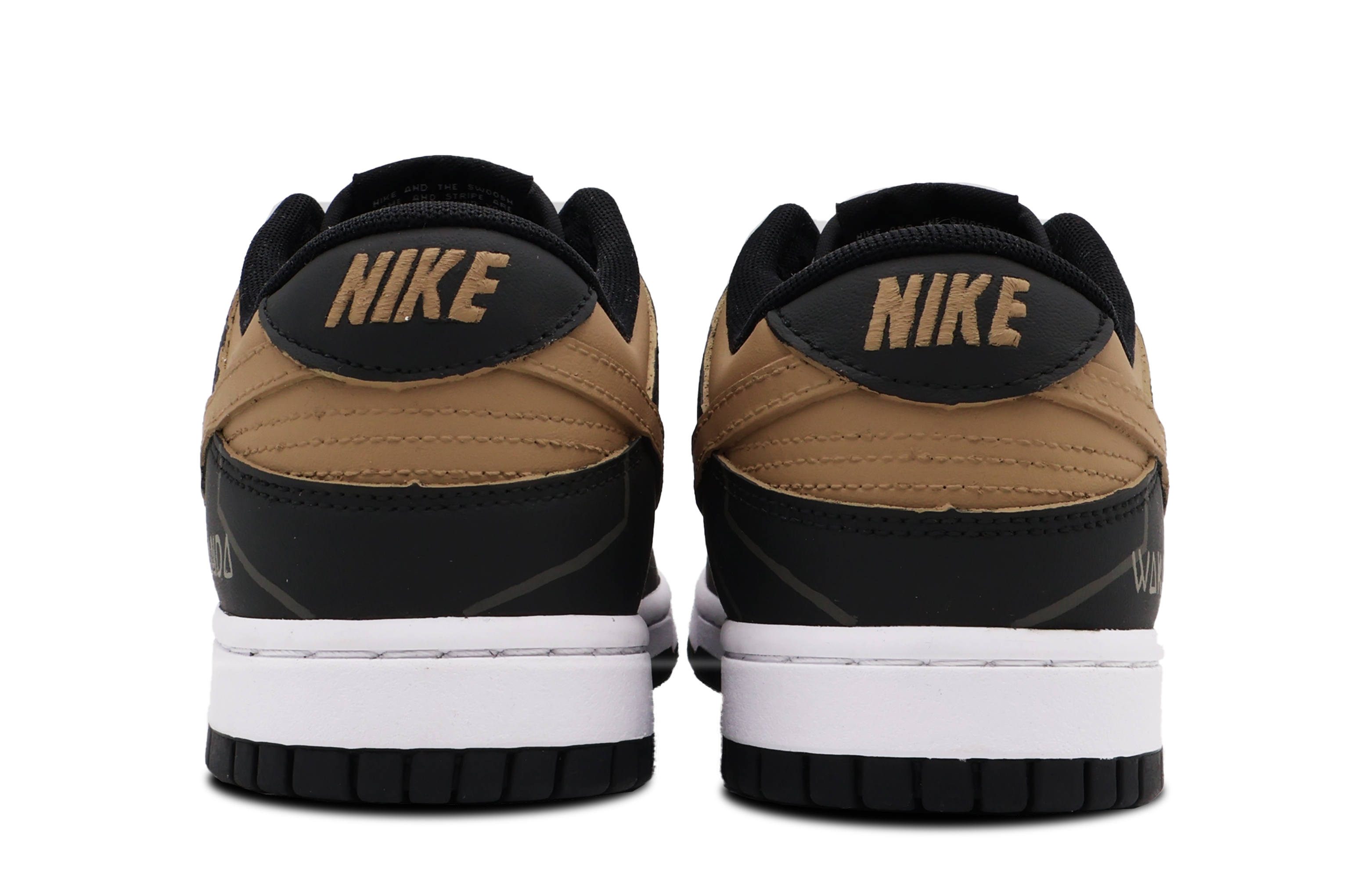 Shop [定制鞋] 耐克Dunk低帮复古'瓦坎达黑金' DD1391-100(Team53-男款瓦坎达)