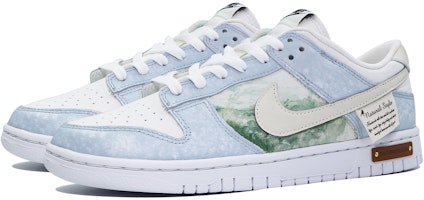 【定製球鞋】Nike Dunk Low Retro 風吹麥浪 簡約 塗鴉 復古 油畫 防滑耐磨 低幫 板鞋 男款 米藍 Lookbook 【定製球鞋】Nike Dunk Low Retro 風吹麥浪 簡約 塗鴉 復古 油畫 防滑耐磨 低幫 板鞋 男款 米藍